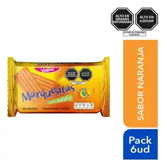 Tottus Galleta marquesitas sabor naranja 6 unds oferta