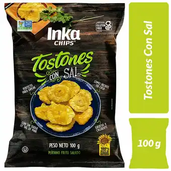 Tottus Tostones con sal 100 gr oferta