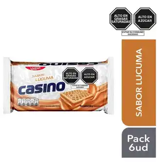 Tottus Galleta casino sabor lúcuma 6 unds oferta