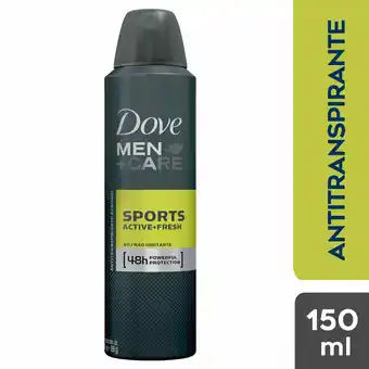Tottus Antitranspirante dove men sports 48h aer x 150ml oferta