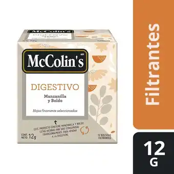 Tottus Infusión digestiva 12 unds oferta