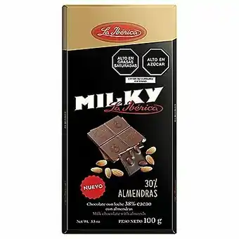 Tottus Chocolate con almendras milky oferta