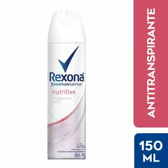 Tottus Antitrans rexona nutritive 48h aerosol x150ml oferta