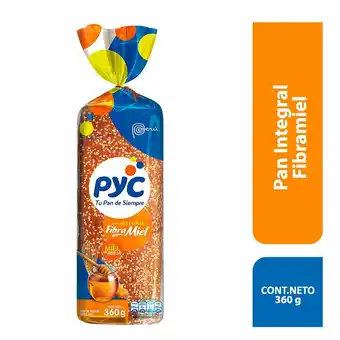 Tottus Pan de molde fibra miel 360 gr oferta
