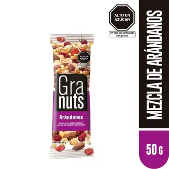 Tottus Mezcla de arándanos, maní y almendras 50 gr oferta