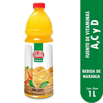 Tottus Bebida con sabor a naranja 1 l oferta