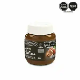 Tottus Crema de avellana sabor cacao premium oferta