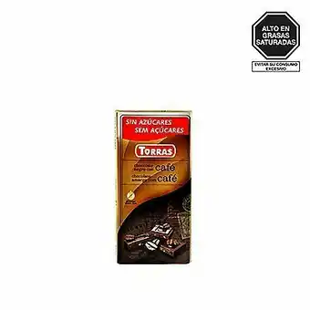 Tottus Chocolate negro café sin azúcar 75 gr oferta