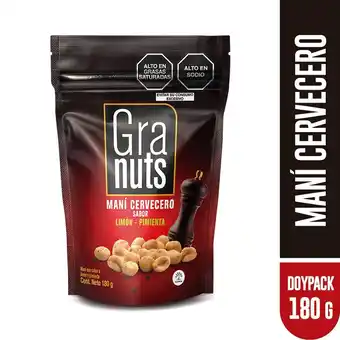 Tottus Maní cervecero pimienta limón 180 gr oferta