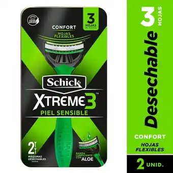 Tottus Maquina de afeitar xtreme 3 piel sensible oferta