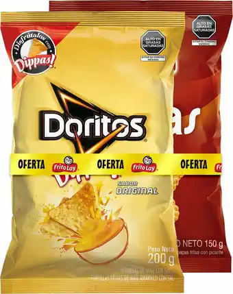 Tottus Pack de papas ondas picantes + doritos 350 gr oferta