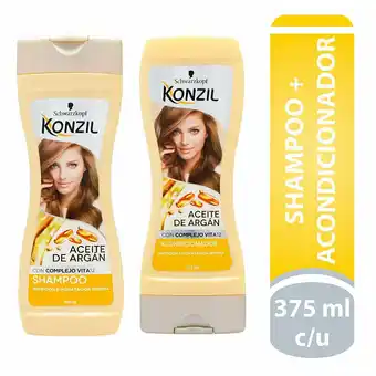 Tottus Pack sh+aco argan vit12 konzil x375ml cu oferta