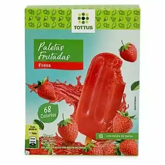 Tottus Paletas frutadas de fresa oferta