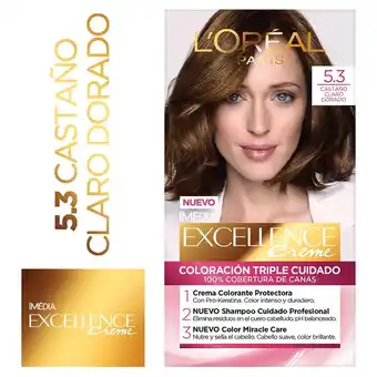 Tottus Tinte excellence castaño claro dorado 5.3 oferta
