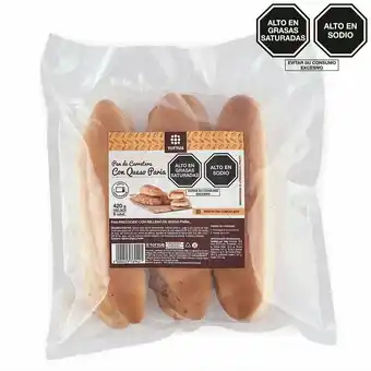 Tottus Pan de carretera con queso paria congelado oferta