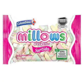 Tottus Marshmellows millows surtidos 145 gr oferta