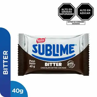 Tottus Chocolate bitter sublime sonrisa oferta