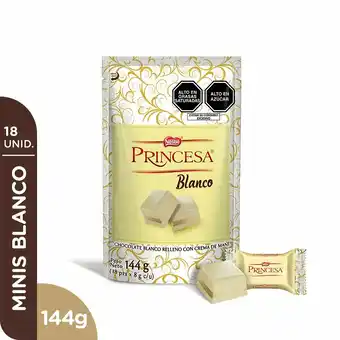 Tottus Chocolate blanco crema de maní 18 unds oferta