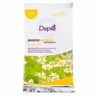 Tottus Bandas depilatorias faciales manzanilla + toalla oferta