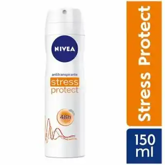 Tottus Deo nivea spray stress protect fe 91gr oferta