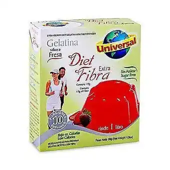 Tottus Gelatina extra fibra sabor fresa 38 gr oferta