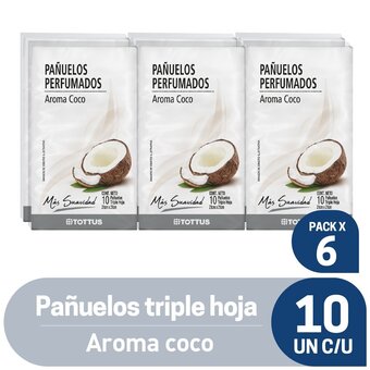 Tottus Pañuelos triple hoja aroma a coco oferta