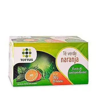 Tottus Té verde naranja oferta