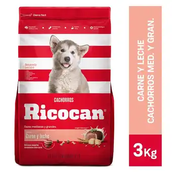 Tottus Croquetas de carne y leche para cachorros raza mediana y grande oferta