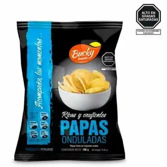 Tottus Papas onduladas 180 gr oferta