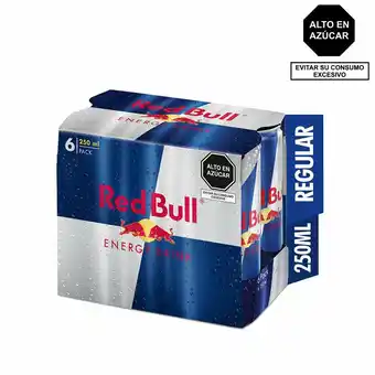Tottus Pack de red bull 6 unds oferta