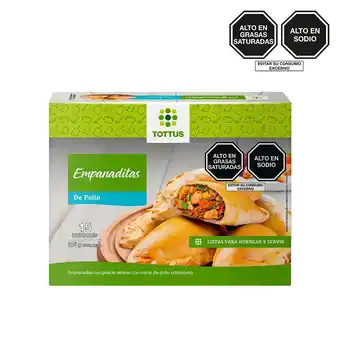 Tottus Empanaditas de pollo congeladas oferta