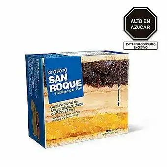 Tottus King kong manjar, piña y maní 450 gr oferta