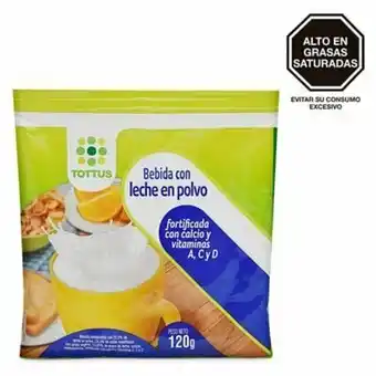 Tottus Bebida en polvo con leche calcio y vitaminas oferta