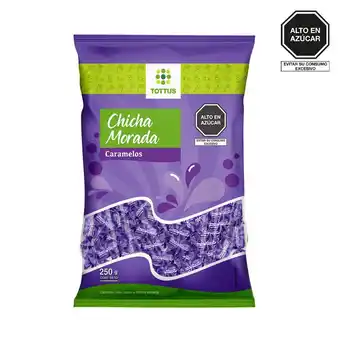 Tottus Caramelos duros sabor a chicha morada oferta