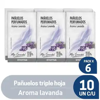 Tottus Pañuelos triple hoja aroma a lavanda oferta