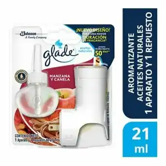 Tottus Ambientador aceite aroma manzana y canela + unidad electrica oferta
