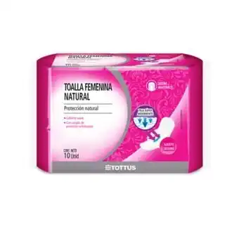 Tottus Toallas higienicas natural oferta