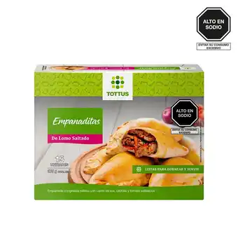 Tottus Empanaditas de lomo saltado congeladas oferta