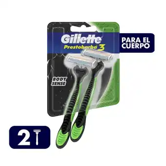 Tottus Máquinas de afeitar prestobarba3 body sense oferta