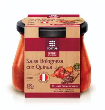 Tottus Salsa bolognesa con quinua oferta