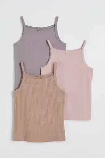 H&M Pack 3 polos sin mangas oferta