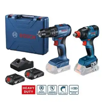 Maestro Taladro inalámbrico gsb 185-li + atornillador gdx 18v-200 + 2 baterías + 1 cargador + maletín bosch oferta