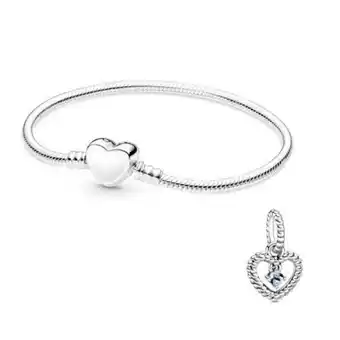 Maestro Set pulsera pandora corazón y charm colgante mujer oferta