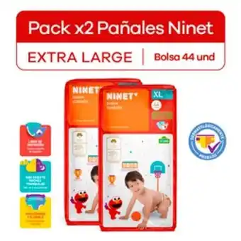 Mifarma Pack pañales ninet suave cuidado talla xl oferta