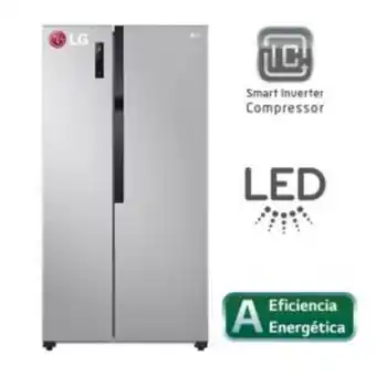 Carsa Refrigeradora side by side lg ls51bpp 508l plateado oferta