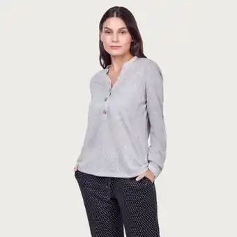 Fina Perú Polo natalia gris oferta