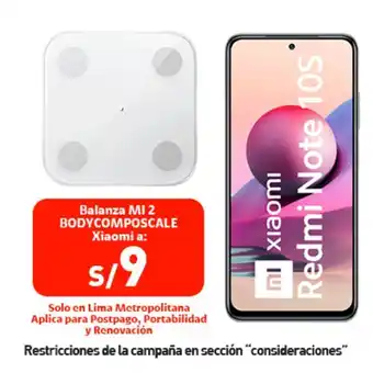 Redmi note 10s 128gb blanco + portabilidad + postpago + plan max ilimitado 69.90 p