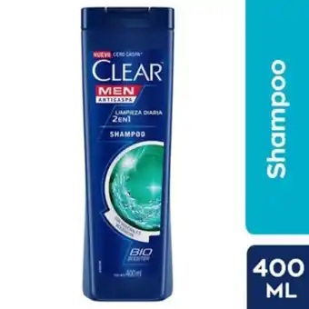Tottus Shm clear men antcpa dual effect tubo x 400ml oferta