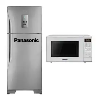 Hiraoka Refrigeradora panasonic nr-bt51pv3xd no frost 435l + horno microondas panasonic nn-sb25jmrpk 20l oferta