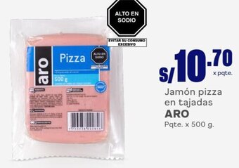 Makro Aro Jamón Pizza en Tajadas 500g oferta